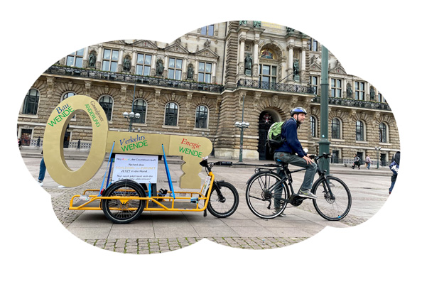 Fahrrad-Demo in Hamburg